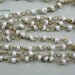 Vintage Beaded Ivory 3mm Bead Chain (2) Feet
