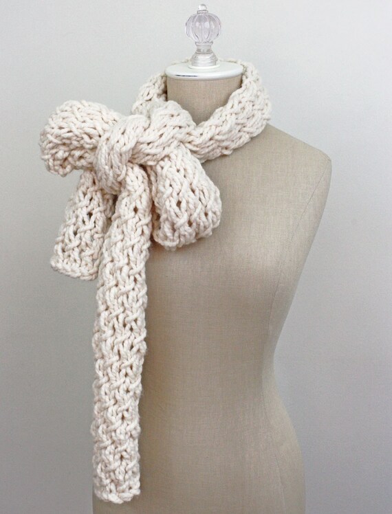 Chunky Scarf Knitting Pattern / Phydeaux Twist / PDF DIGITAL
