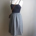 70s skirt - high waisted vintage grey wool skirt - size medium