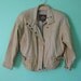 EVERYTHING TEN SALE light tan leather vintage bomber