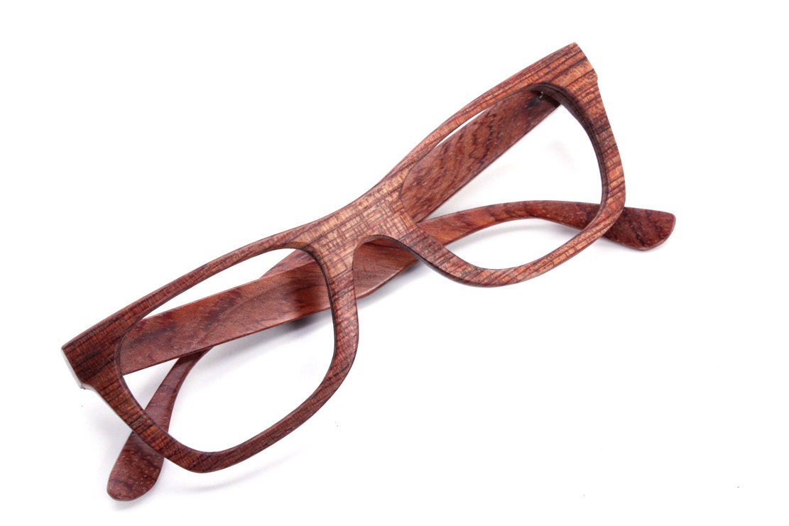 WALKER custom made handmade yellow rosewood eyeglasses