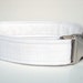 Wedding Dog Collar - White Linen