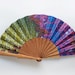 Neon Grafitti - Left handed hand fan with case - 1AS