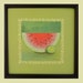 Framed Original Painting Watermelon Meets Kiwi
