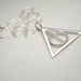 dEaThLy HaLlOwS Necklace - SPINNING Circle Sterling Silver Chain & Pendant