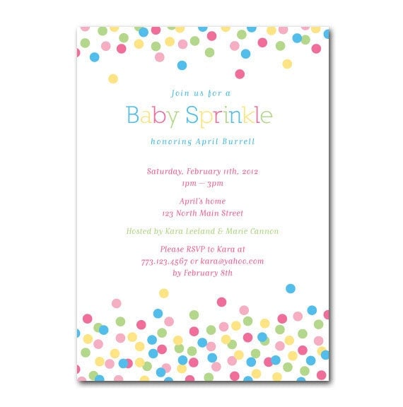 Free Sprinkle Baby Shower Invitations 3