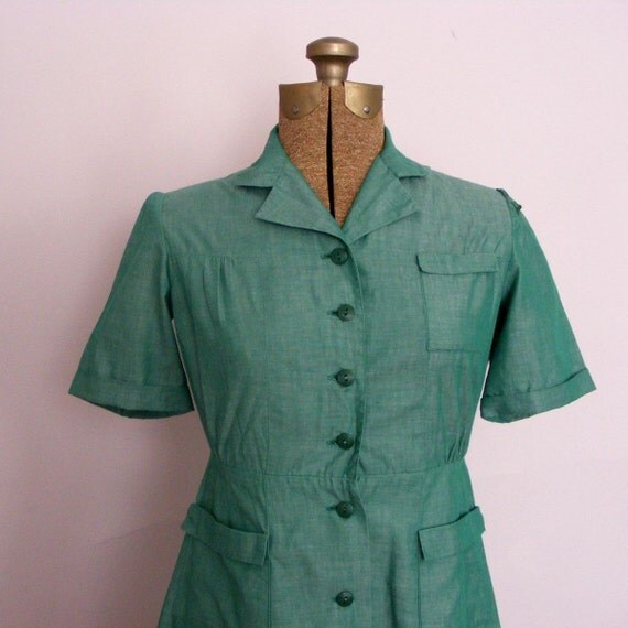 Vintage Junior Girl Scout Uniform Dress by SoliloquyShoppe on Etsy
