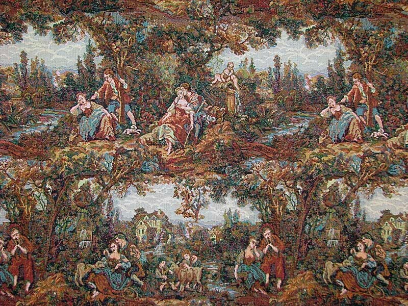 Luxury Upholstery Tapestry Fabric Victorian Date by CuckoosFabrik