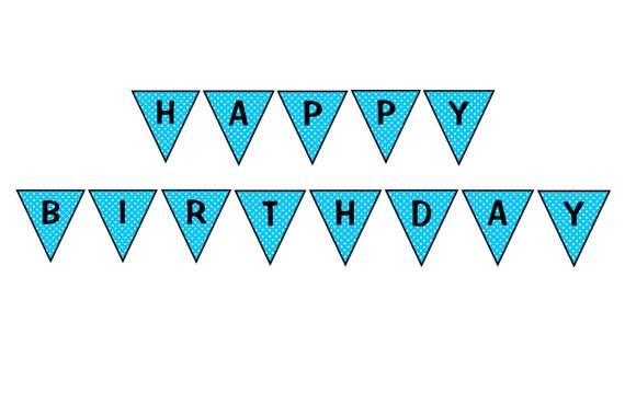 Matching Printable Party Banner