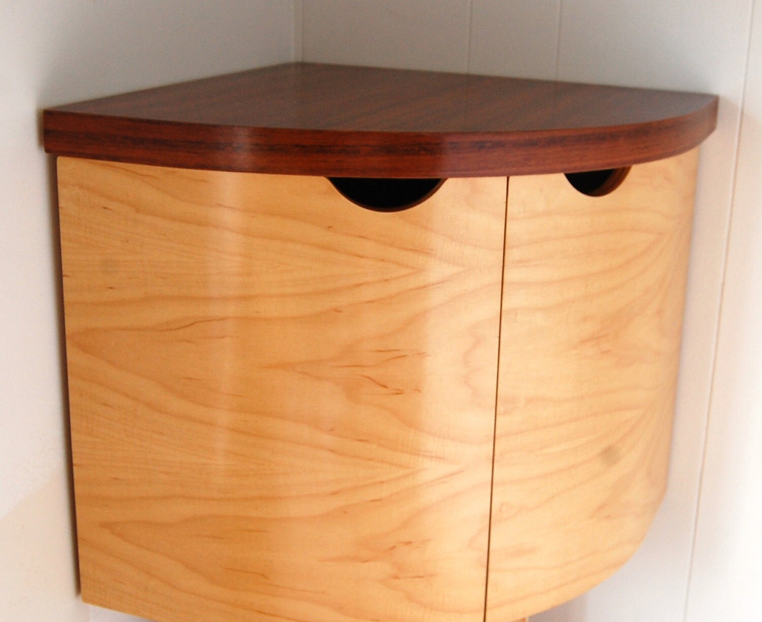 Small wall mounted corner cupboard