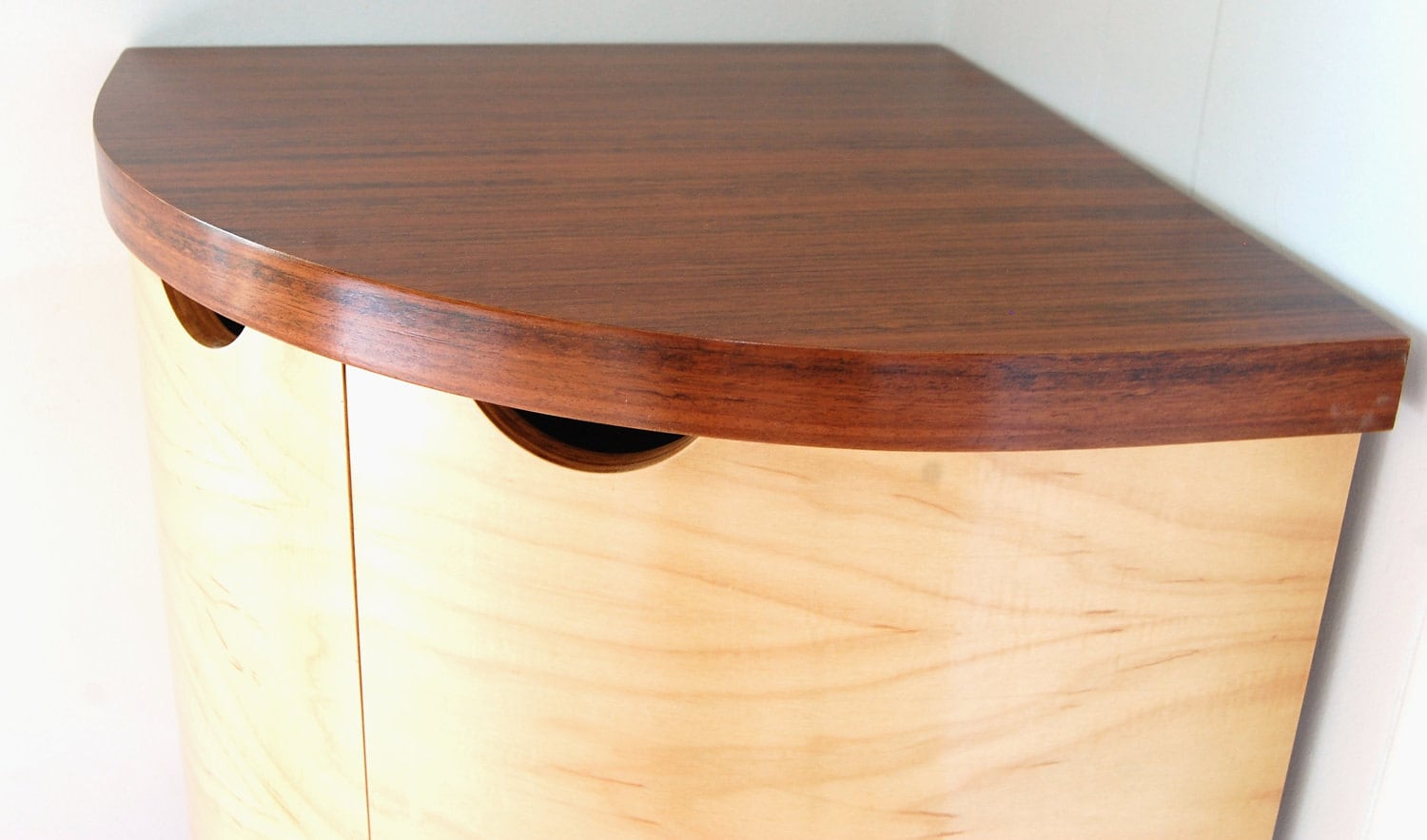 Small wall mounted corner cupboard