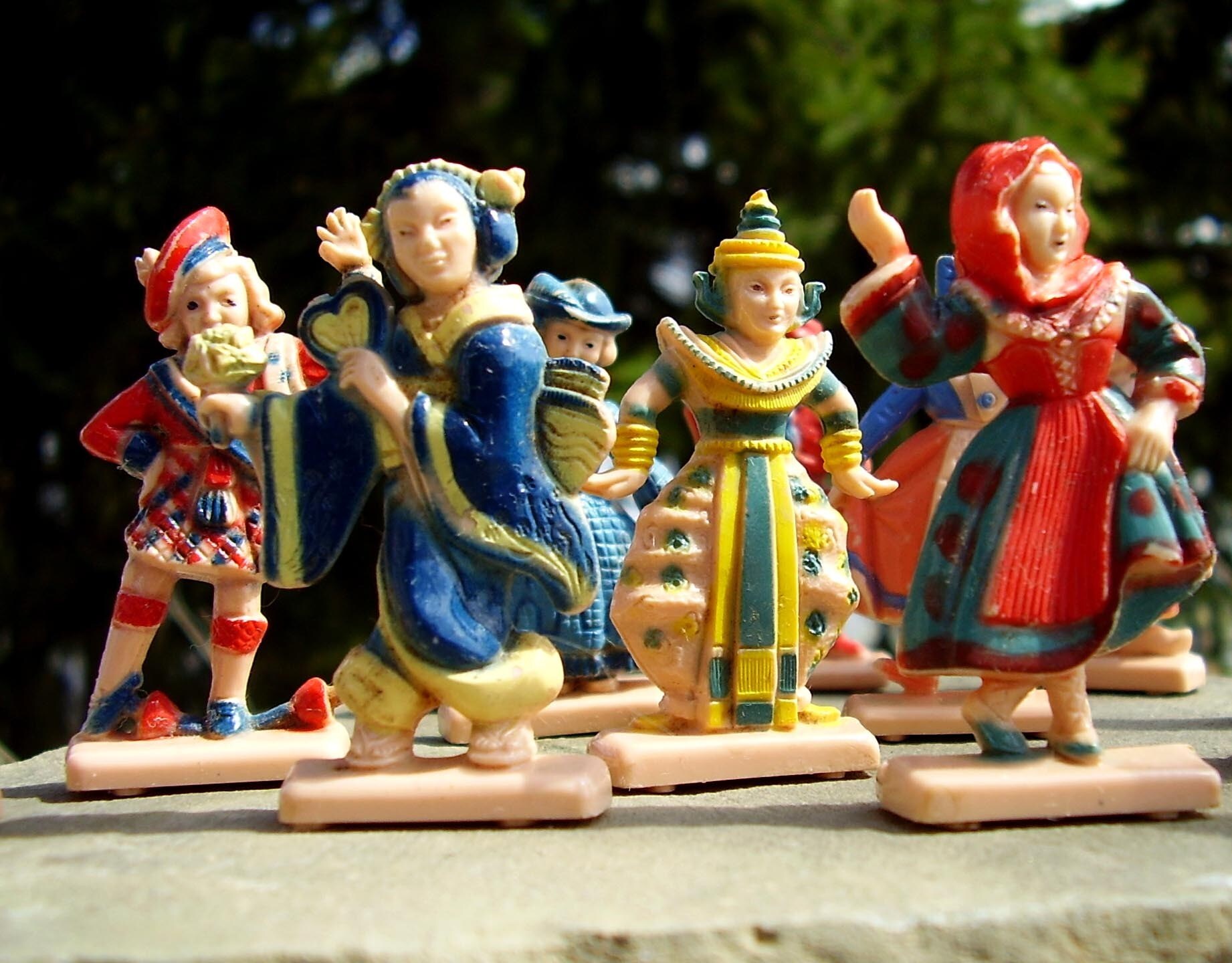 13 Little Plastic Vintage Dolls From Around the World by MissUFO