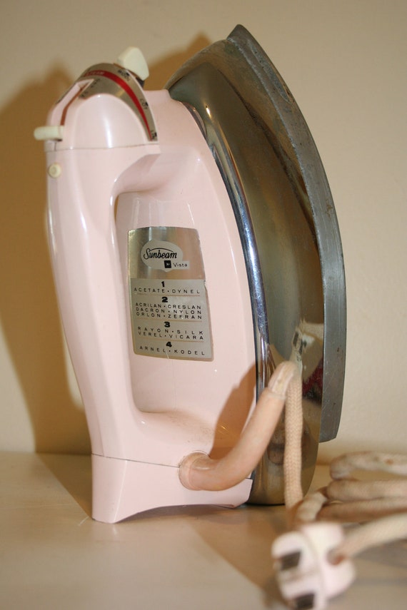 Vintage Pink Sunbeam Steam Iron