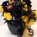 Black N Gold Pittsburgh Steelers Floral Arrangement
