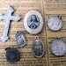 french antique religious medals, pendants RESERVED FOR MARLENE