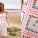 Dandelion, French Vintage, 1960s White Floral Dress, from Paris