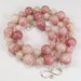 Peruvian Pink Opal & Sterling Silver Necklace - N530