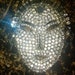 Reja style mask face prong set baguette diamond figural pin brooch museum quality runway statemen vintage jewelry SALE was155