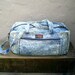 Vintage Acid Wash Denim Large Duffle Bag 1980-90's w/Shoulder Strap by Everest