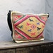 Vintage Large Navajo Ethnic Southwestern Woven Canvas Hobo w/Horse Detail