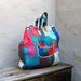 RESERVED Vintage Large Patchwork Handmade Handheld Tote Bag