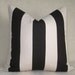 Wide Stripe Pillow / Java Brown / 20 inch / Pattern on Both Sides / Zipper Enclosure - Throw Pillow - Accent Pillow