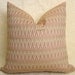 12x20 inch - Jacquard Chevron Designer Pillow - Sage - Gold - Red Orange - Ivory - Zig Zag Pillow - Throw Pillow - Decorative Pillow