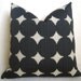 Dwell Studio - Ikat Dots - Decorative Pillow - Black - Linen - 18 inch - IKAT - Throw Pillow - Designer Pillow - Polka Dots