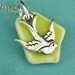 Sea Glass Jewelry Sea Pottery With Swallow