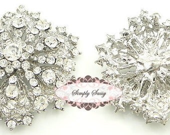 10pcs RD109 Rhinestone Metal Flatback Embellishment Brooch 4 wedding bridal accessories invitations pillow crystal bouquet flowers hair