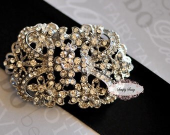 RD137 Rhinestone Embellishment Metal flatback Brooch DIY wedding jewelry accessories invitations pillow crystal bouquet flowers, hair