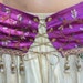 Gypsy Coset  Belt, Fuchsia With Coins, Beads,Tassels, And Feathers