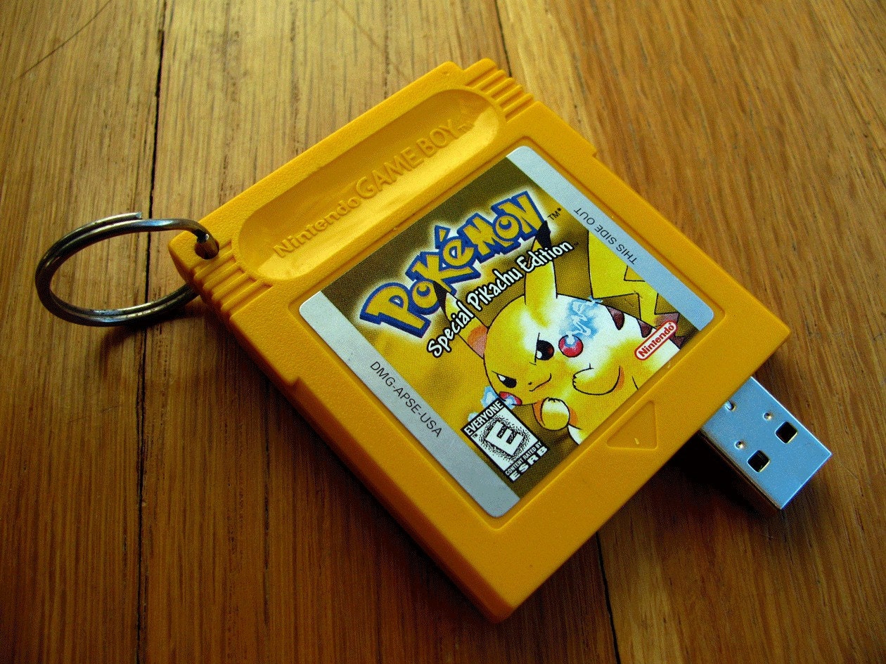 4GB Game Boy Cartridge Jump Drive Pokemon Yellow Version