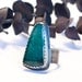 RESERVED for Pixie Peace Ring - Emerald Green aventurine sterling silver statement ring, peace label