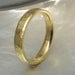 21k yellow gold hammered wedding ring / band for men or women
