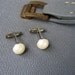 Vintage Pearl Cuff Links