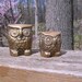 Vintage Pair of Brass Owls, Two