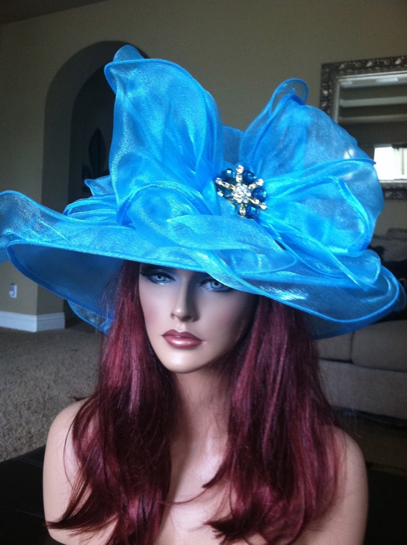 Items similar to Women's Kentucky Derby - Turquoise - NEW - Church ...