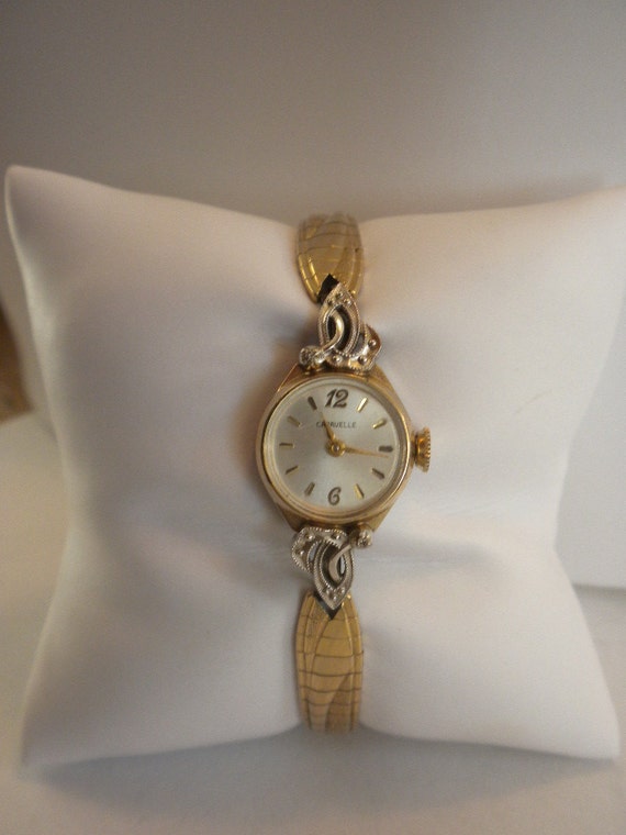 Vintage Signed Caravelle 10K Gold Filled Ladies Watch by ccalsun