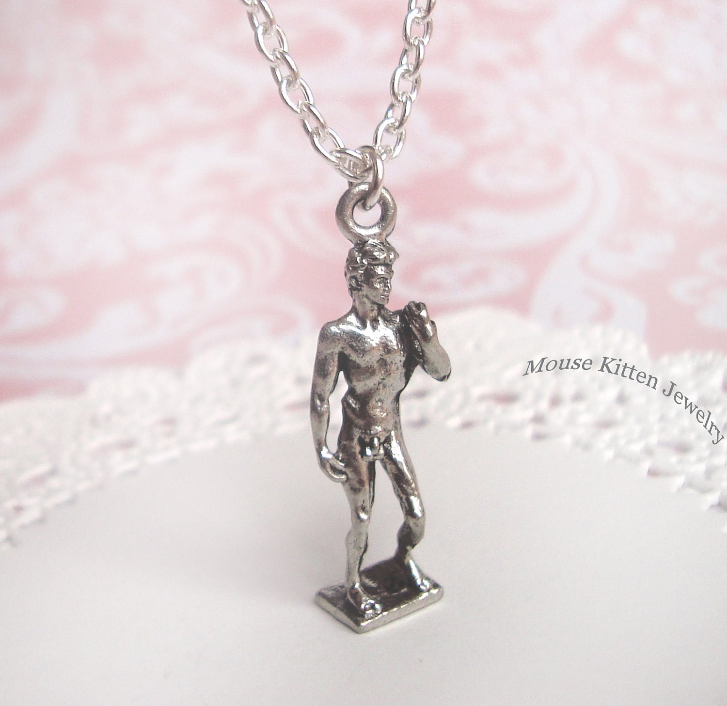 David Anatomically correct necklace Statue of by MouseKitten