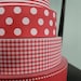 Red Check Paper Ribbon Gift Wrap