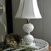 Vintage Milk Glass Hobnail Table Lamp Bedside Table Farmhouse Decor With New Silk Bell Shade. From Country Home City Home.