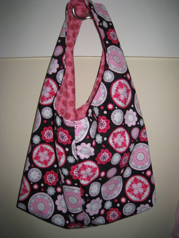 Items similar to Little Girl Overnight Bag Hobo Bag Mommy and Me Handbag Made in Black Corduroy