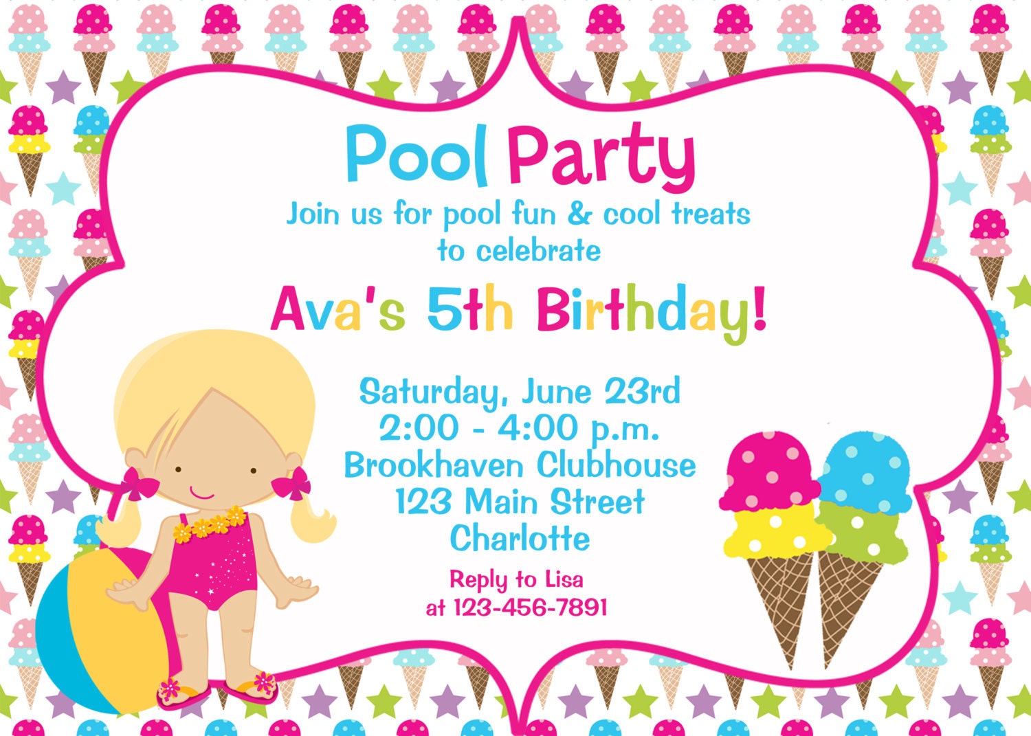 clipart birthday invitations free - photo #24