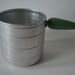 Vintage Tin Green Handle Measuring Cup
