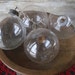 Vintage Christmas Clear Glass Ornaments Set of 4 Made In The USA