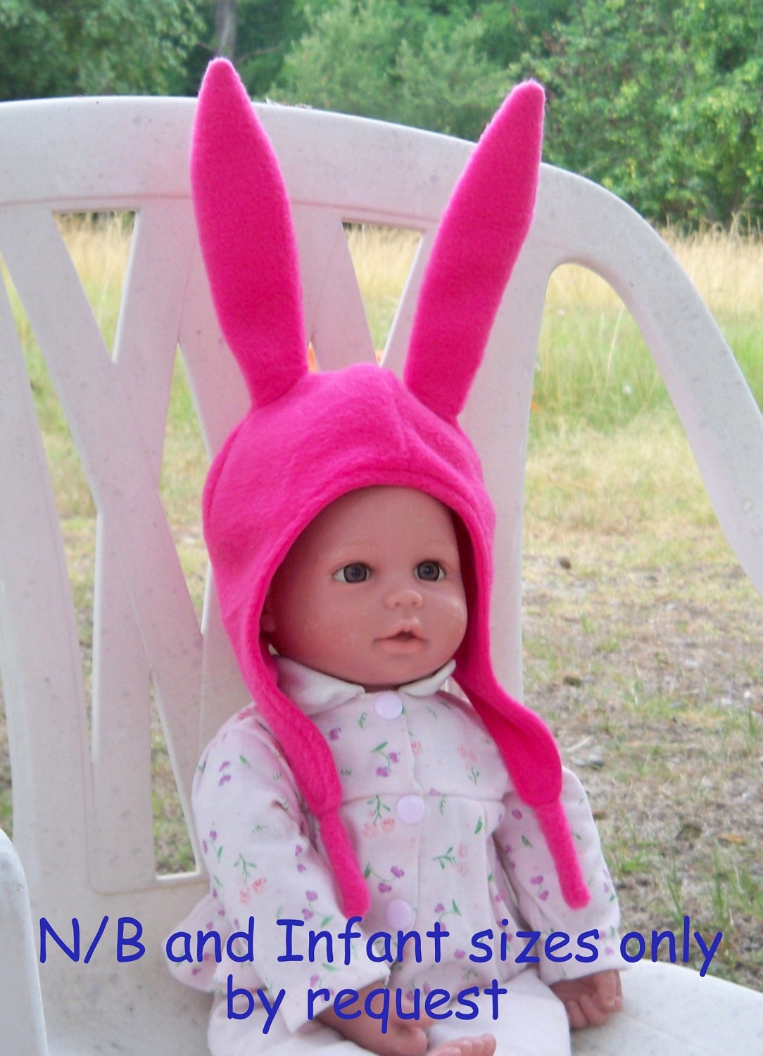 Louise&#39;s Pink Bunny Ears Hat RESERVED LISTING
