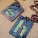 Custom letter necklace - copper metal smithing- a b c d e f g h i j k l m n o p q r s t u v w x y z