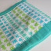Green Hand Dyed Burp Cloth with Alien Space Invaders Fabric