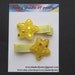 Yellow Sequin Star Hair Clips